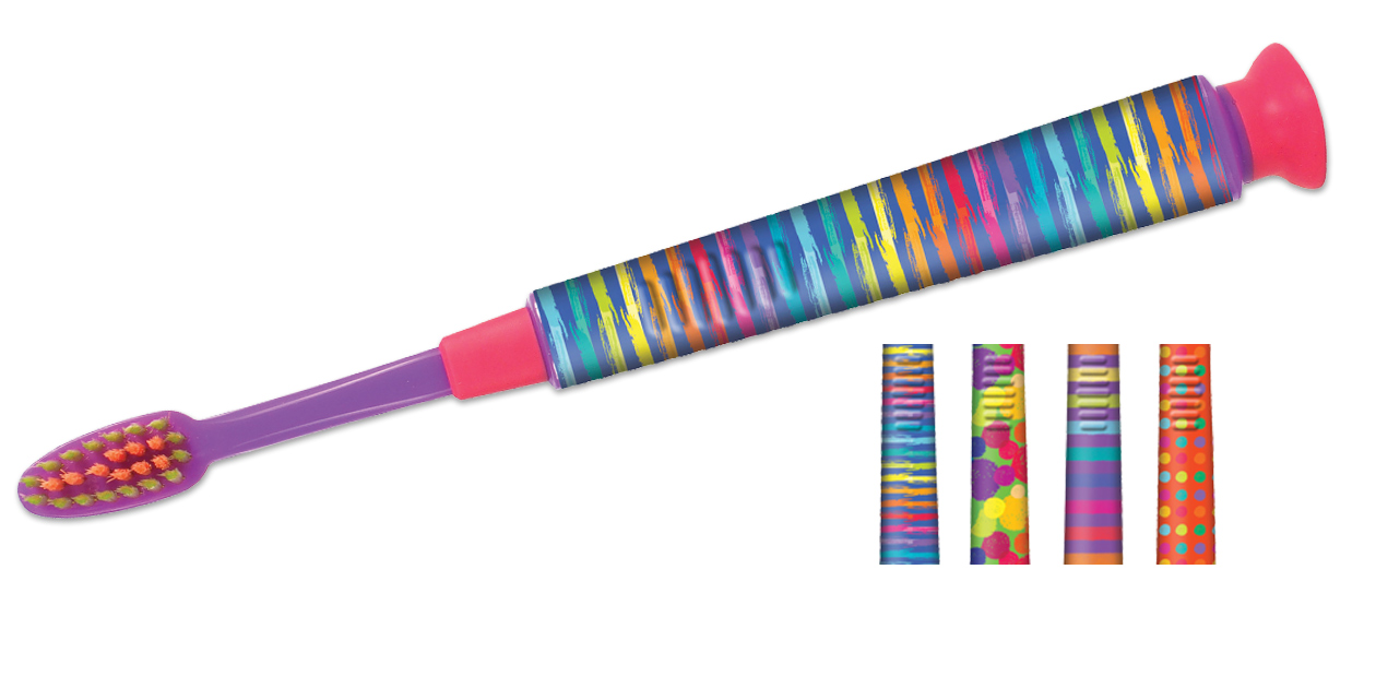 GUM® Crayola™ Metallic Marker Toothbrush, Soft Bristles, 5+ - 3ct