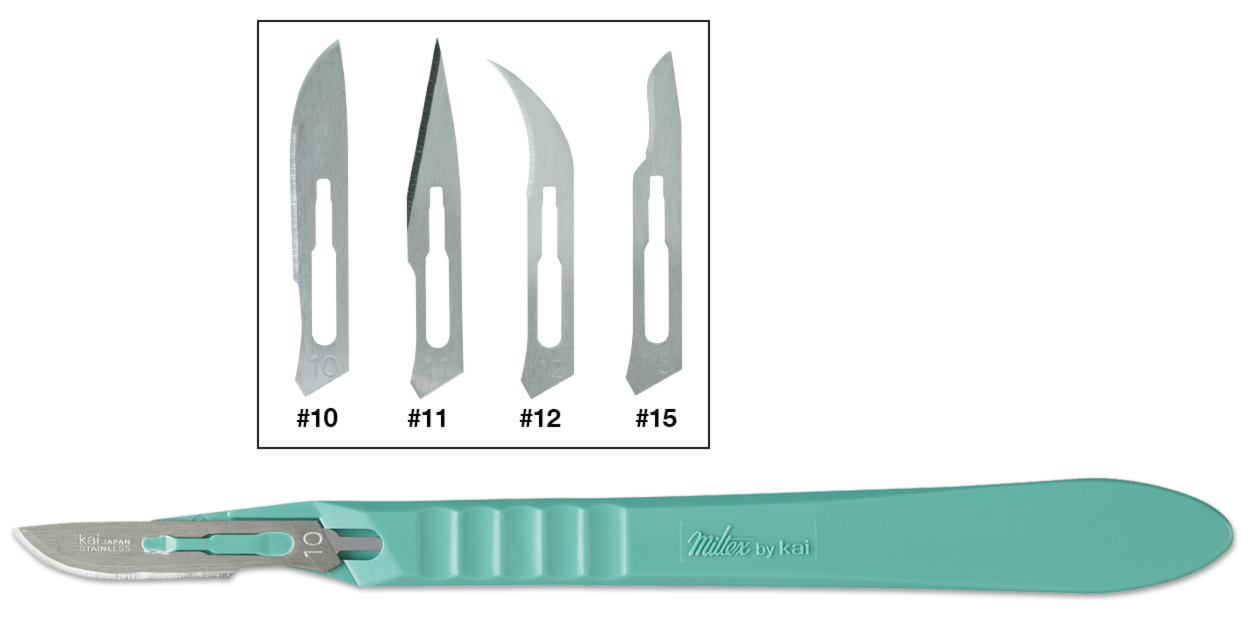 Scalpel #11, Surgical Grade, Stainless Steel, Safety, Disposable