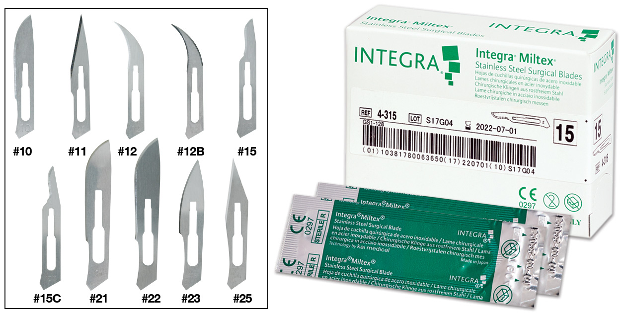 Surgical blades - Integra Miltex