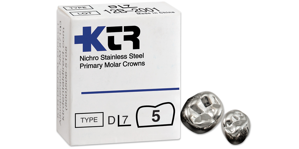 Image for KTR stainless steel pedo crowns