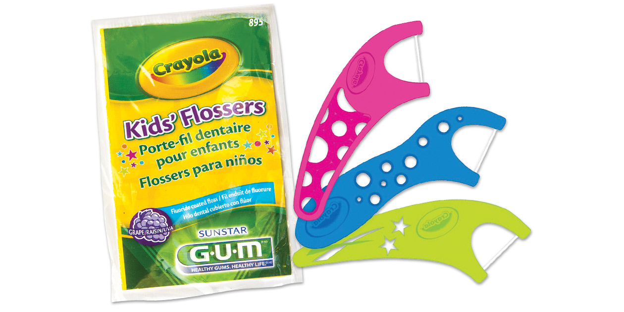 Image for GUM® Crayola™ Kids' Flossers