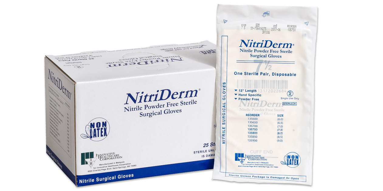 nitriderm sterile gloves